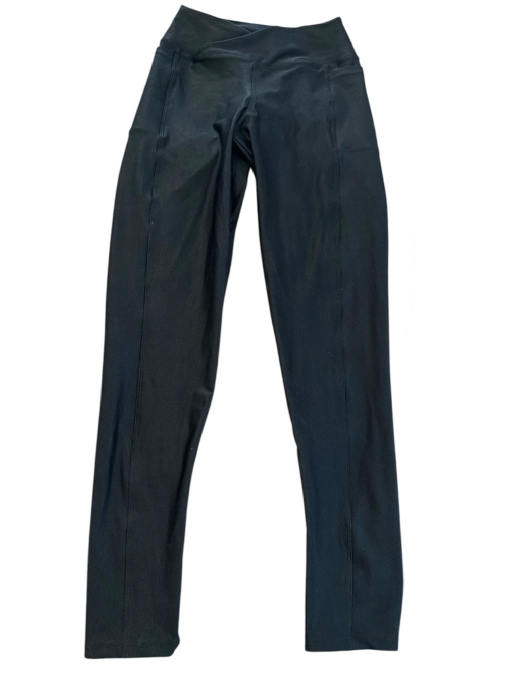 Salt Sport Black High Waisted Leggings Side Pocket Stretch Activewear S